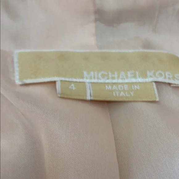 MICHAEL Michael Kors Cream Tailored Blazer pale, pink and white gold - Picture 9 of 16